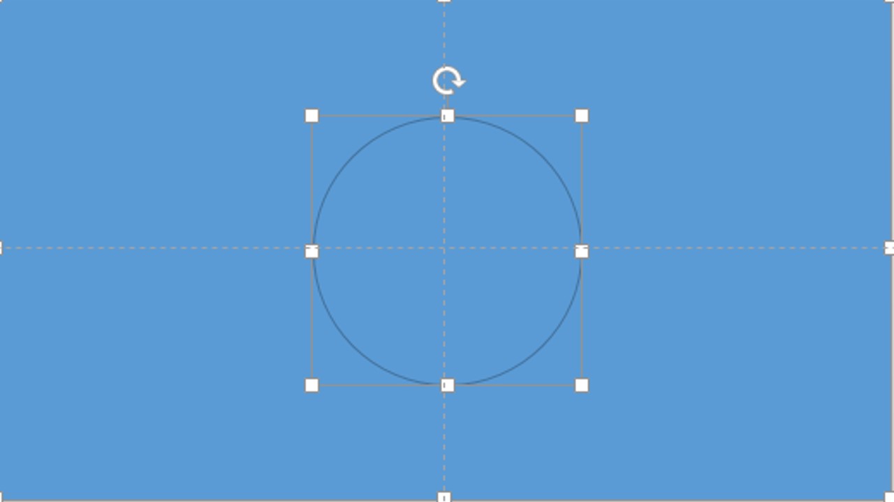 Step 4: Holding the Shift Key,  Select the Rectangle, then Select the Oval so both Shapes on the slide on selected.  